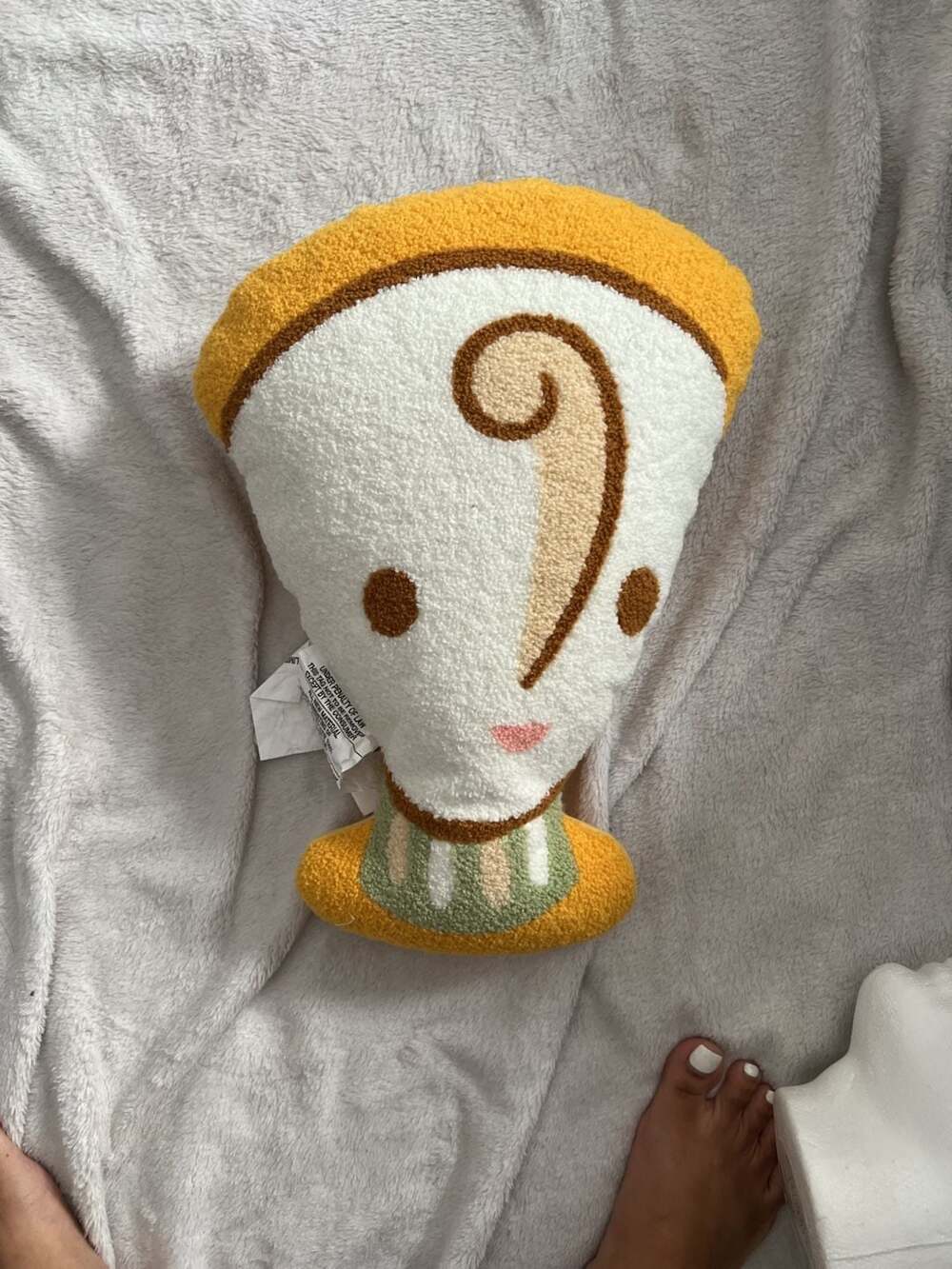 Pillowfort Disney Princess Belle Sidekick Chip Accent Decorative Pillow